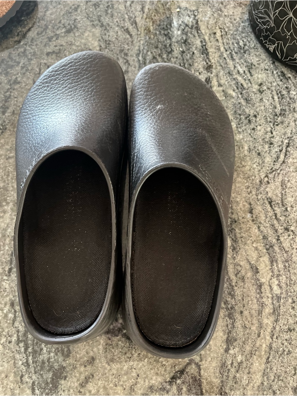 Birkenstock Women's Black Slip-On Flats (Men’s 5)
